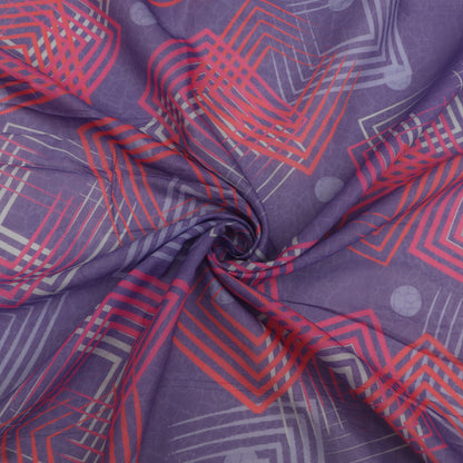 Mul Chanderi Print Fabric