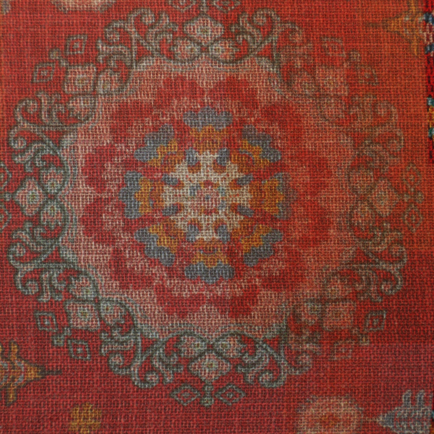 Multi-Color Linen Digital Foil Print 54" Fabric