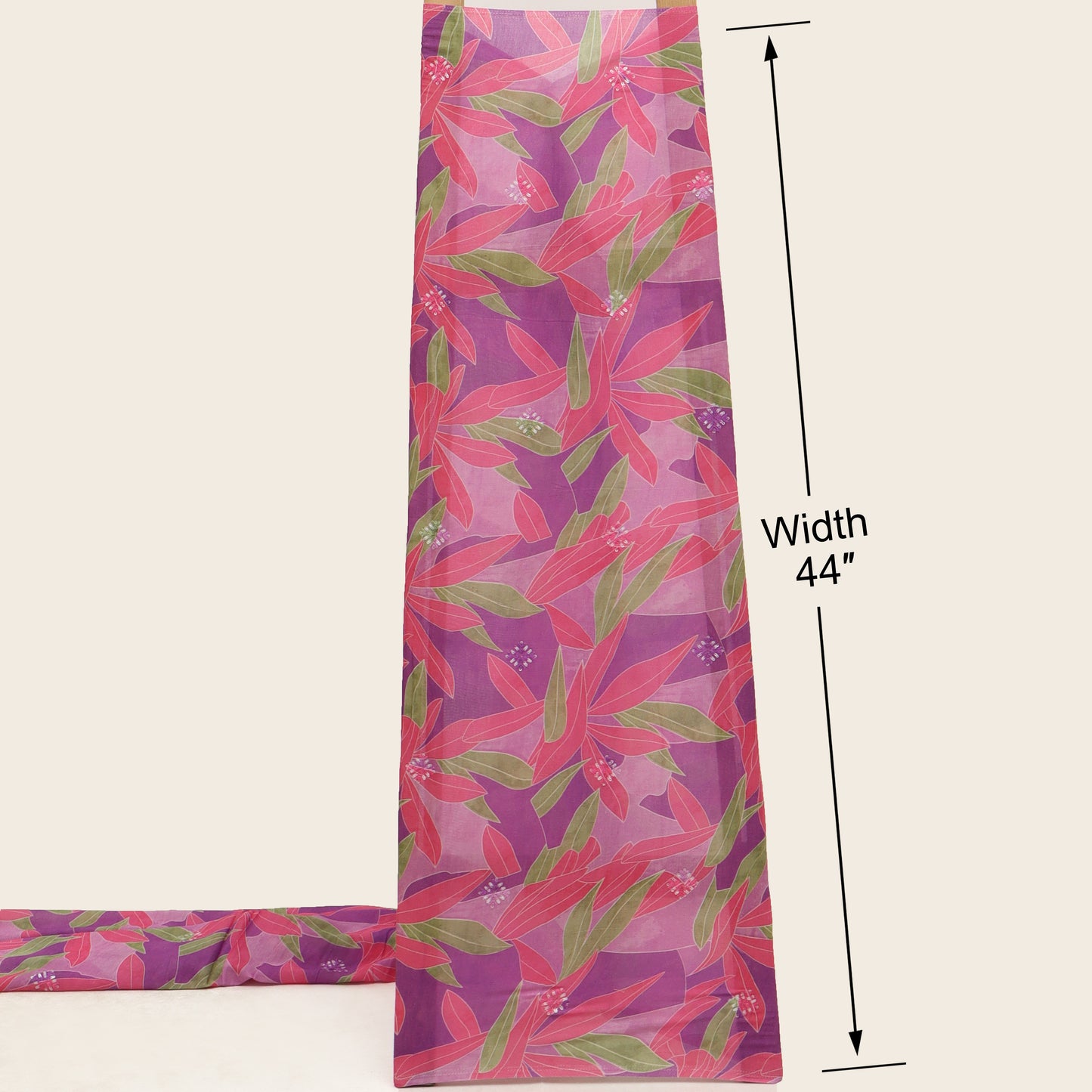 Mul Chanderi Print Fabric