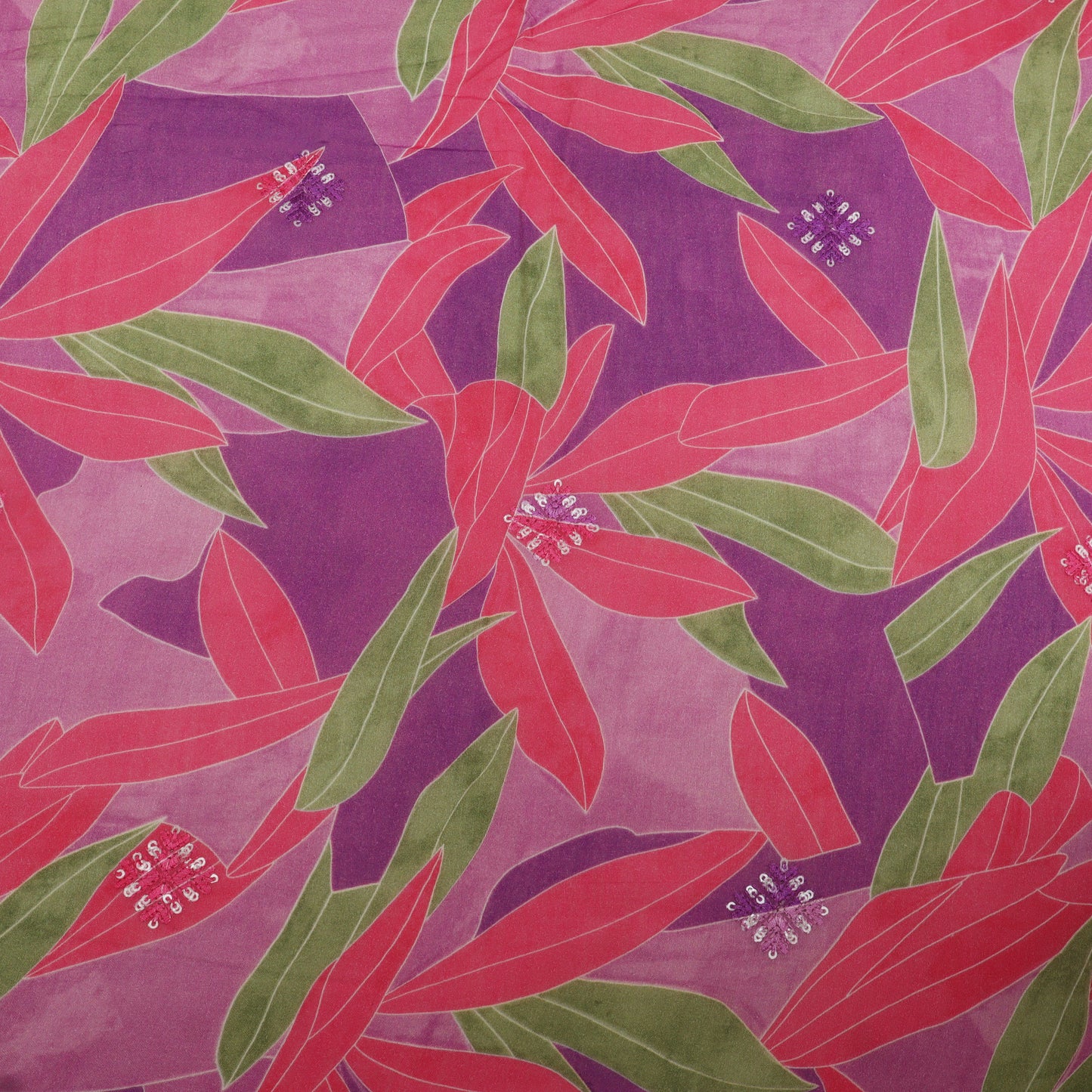 Mul Chanderi Print Fabric