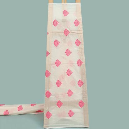 Chanderi Silk Embroidery Fabric