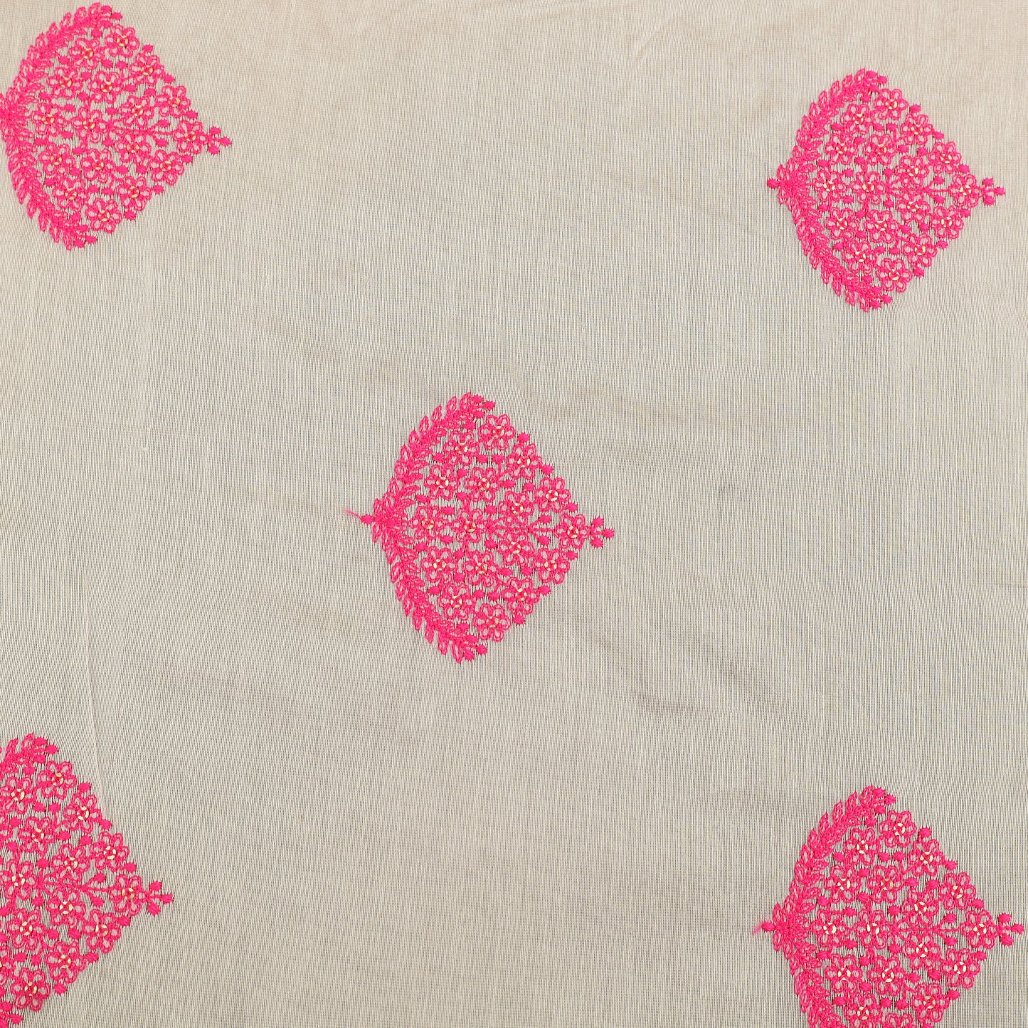 Chanderi Silk Embroidery Fabric