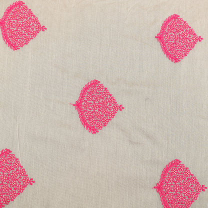 Chanderi Silk Embroidery Fabric