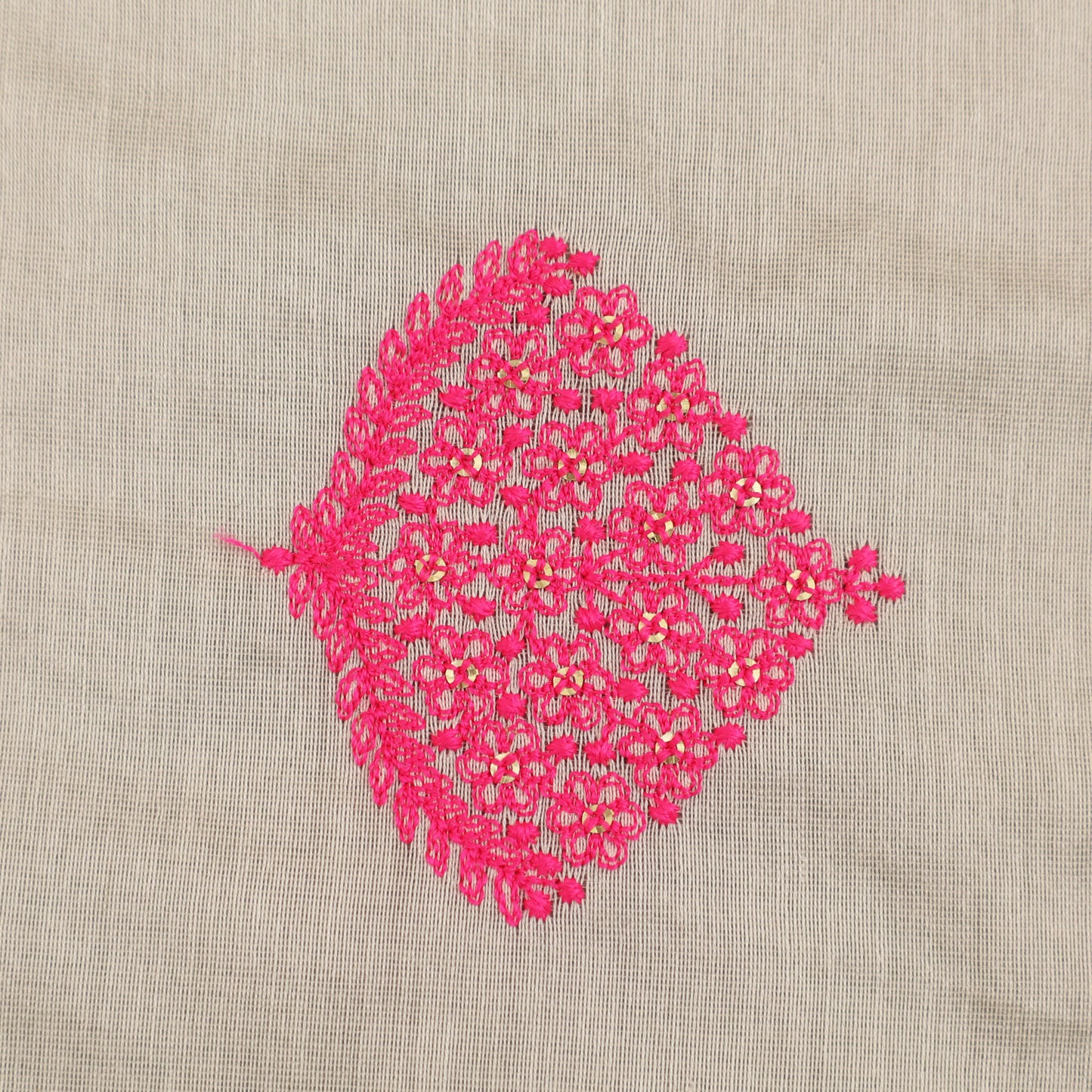 Chanderi Silk Embroidery Fabric