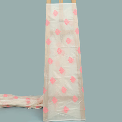 Chanderi Silk Embroidery Fabric