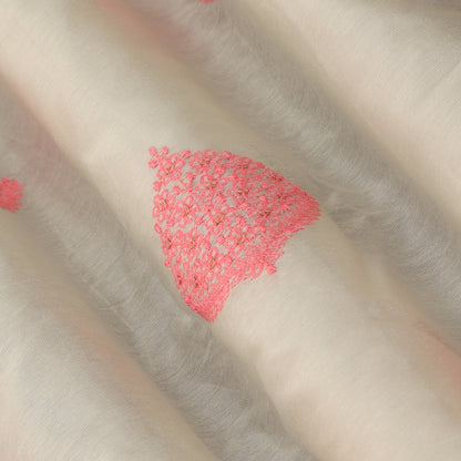 Chanderi Silk Embroidery Fabric