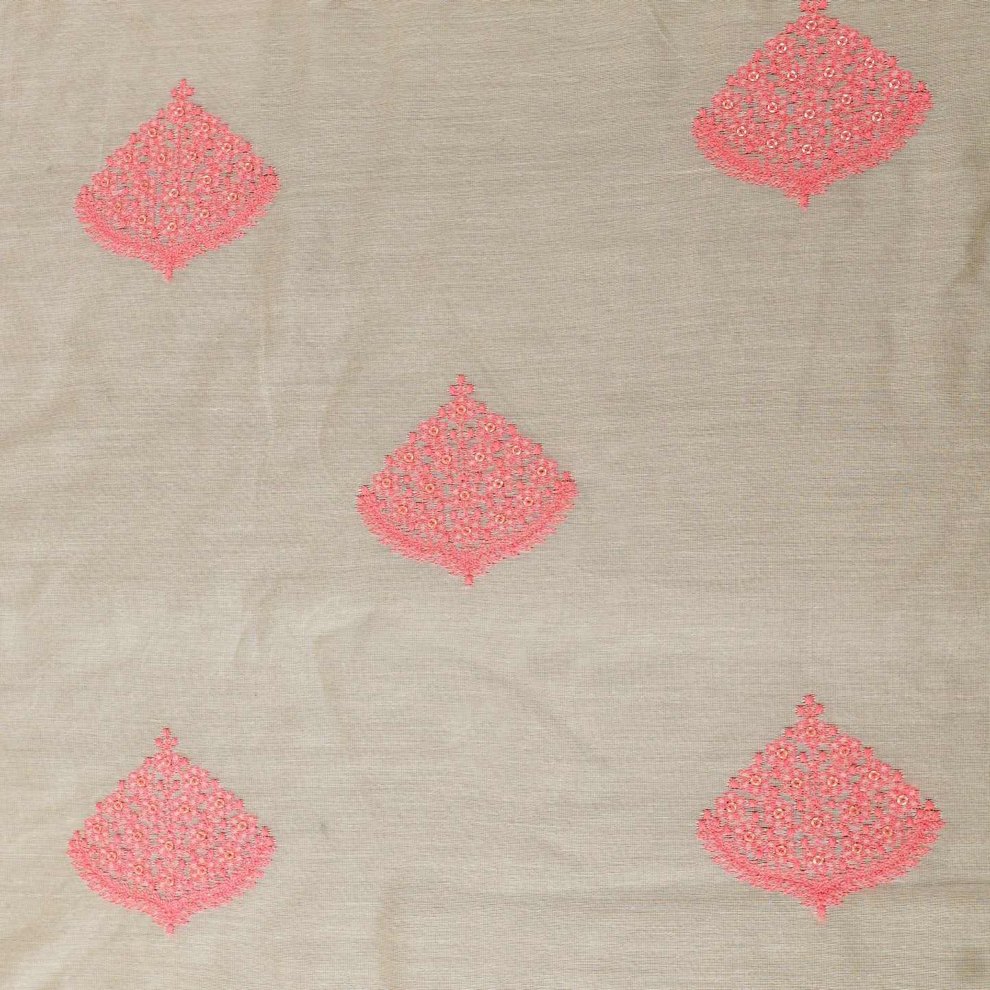 Chanderi Silk Embroidery Fabric
