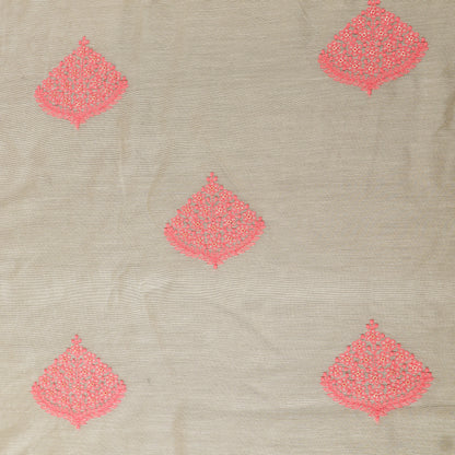 Chanderi Silk Embroidery Fabric