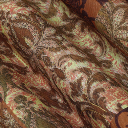 Multi-Color Linen Digital Foil Print 54" Fabric