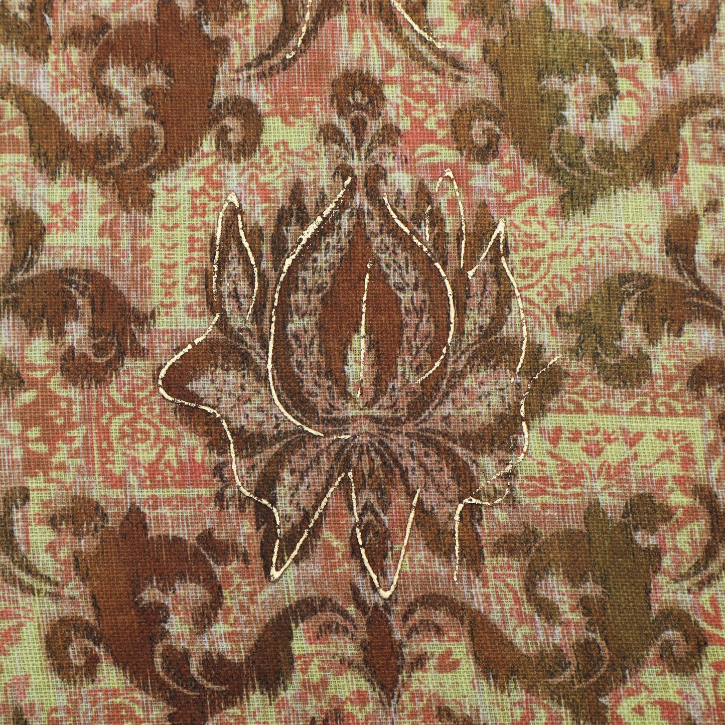 Multi-Color Linen Digital Foil Print 54" Fabric