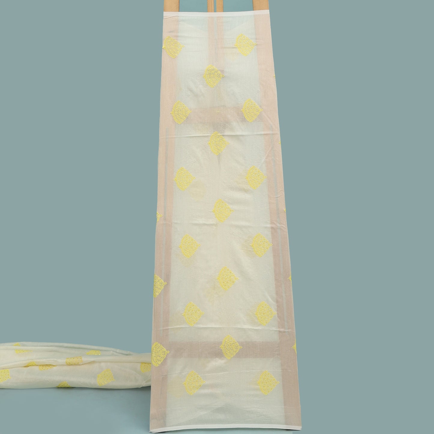 Chanderi Silk Embroidery Fabric