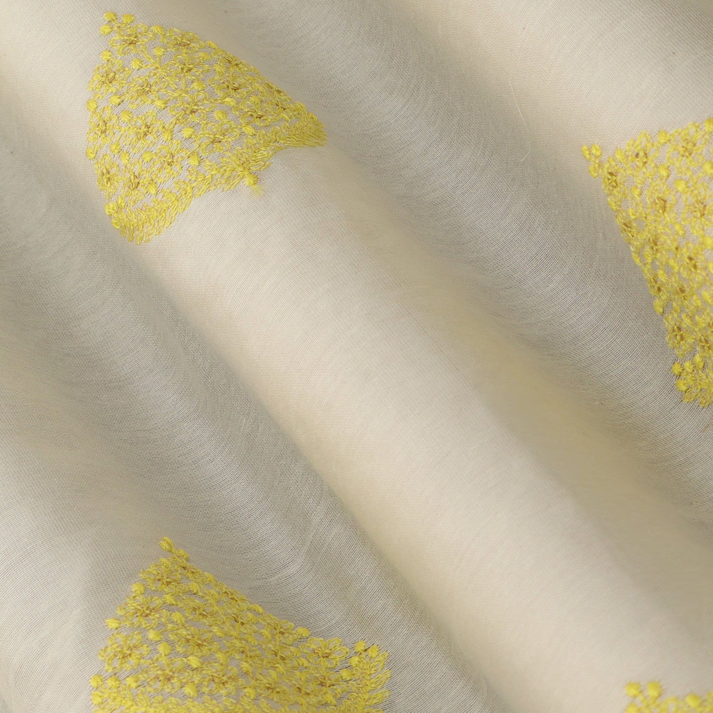 Chanderi Silk Embroidery Fabric