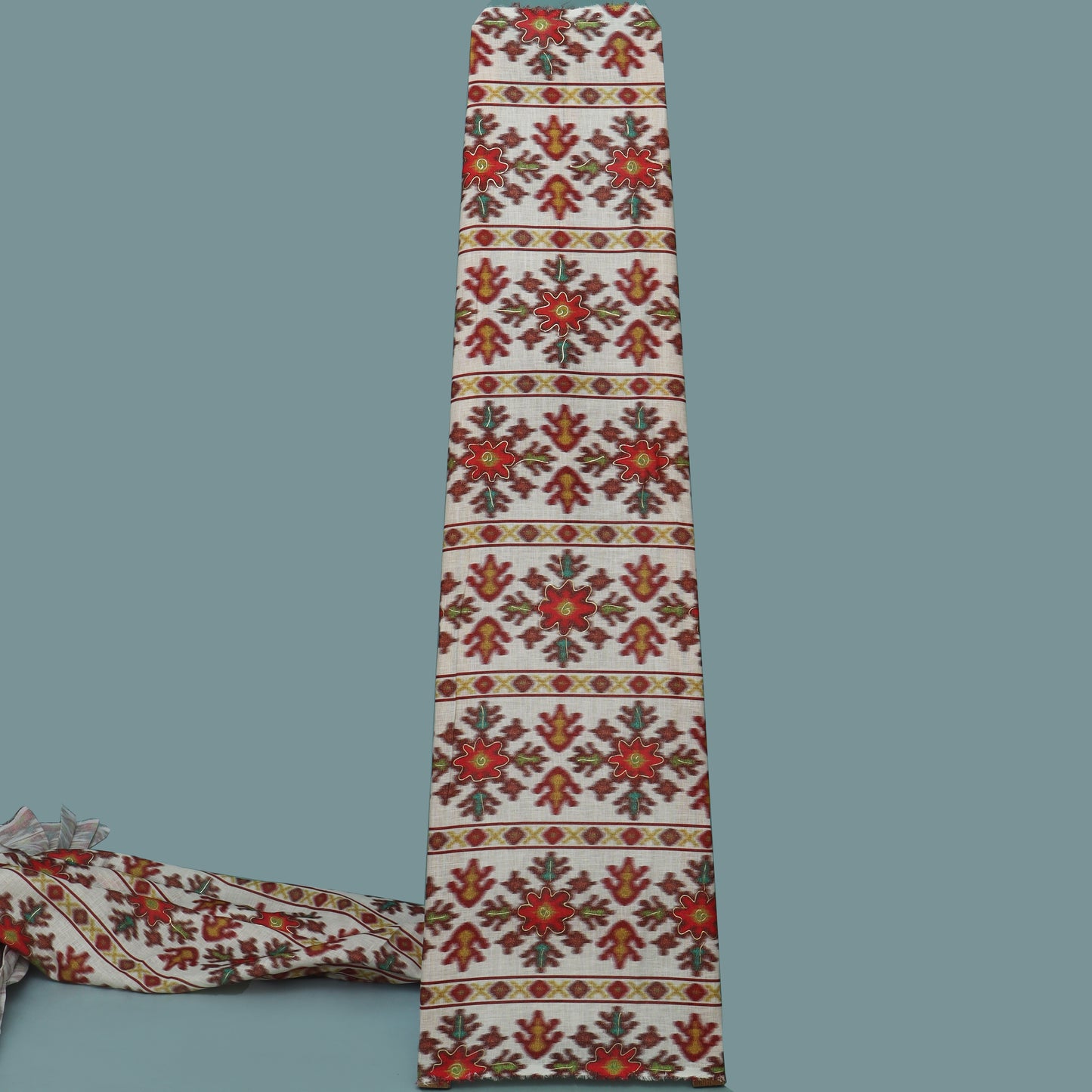 Multi-Color Linen Digital Foil Print 54" Fabric