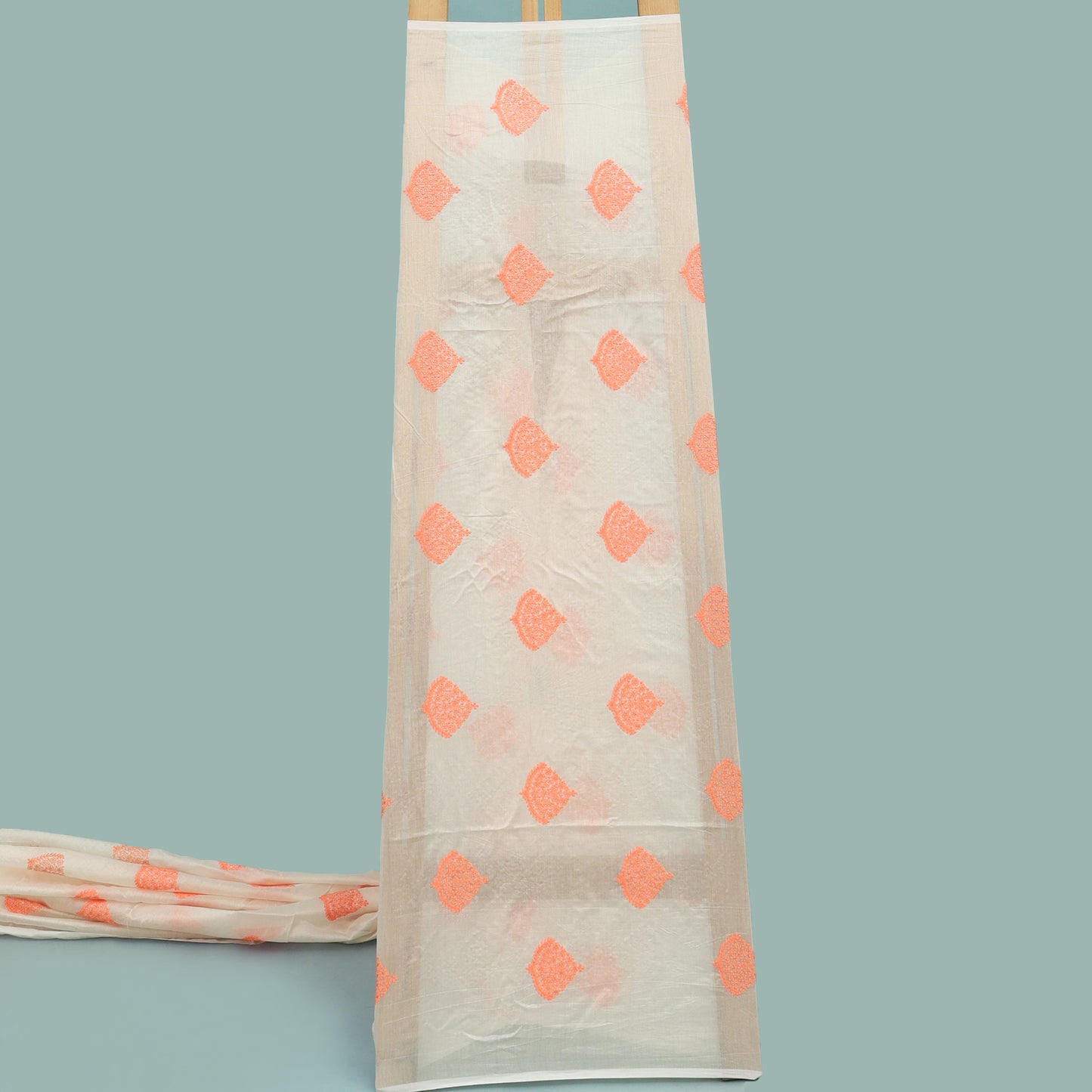 Chanderi Silk Embroidery Fabric