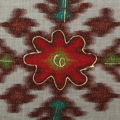 Multi-Color Linen Digital Foil Print 54" Fabric