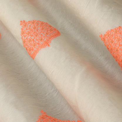 Chanderi Silk Embroidery Fabric