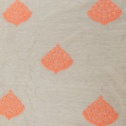 Chanderi Silk Embroidery Fabric