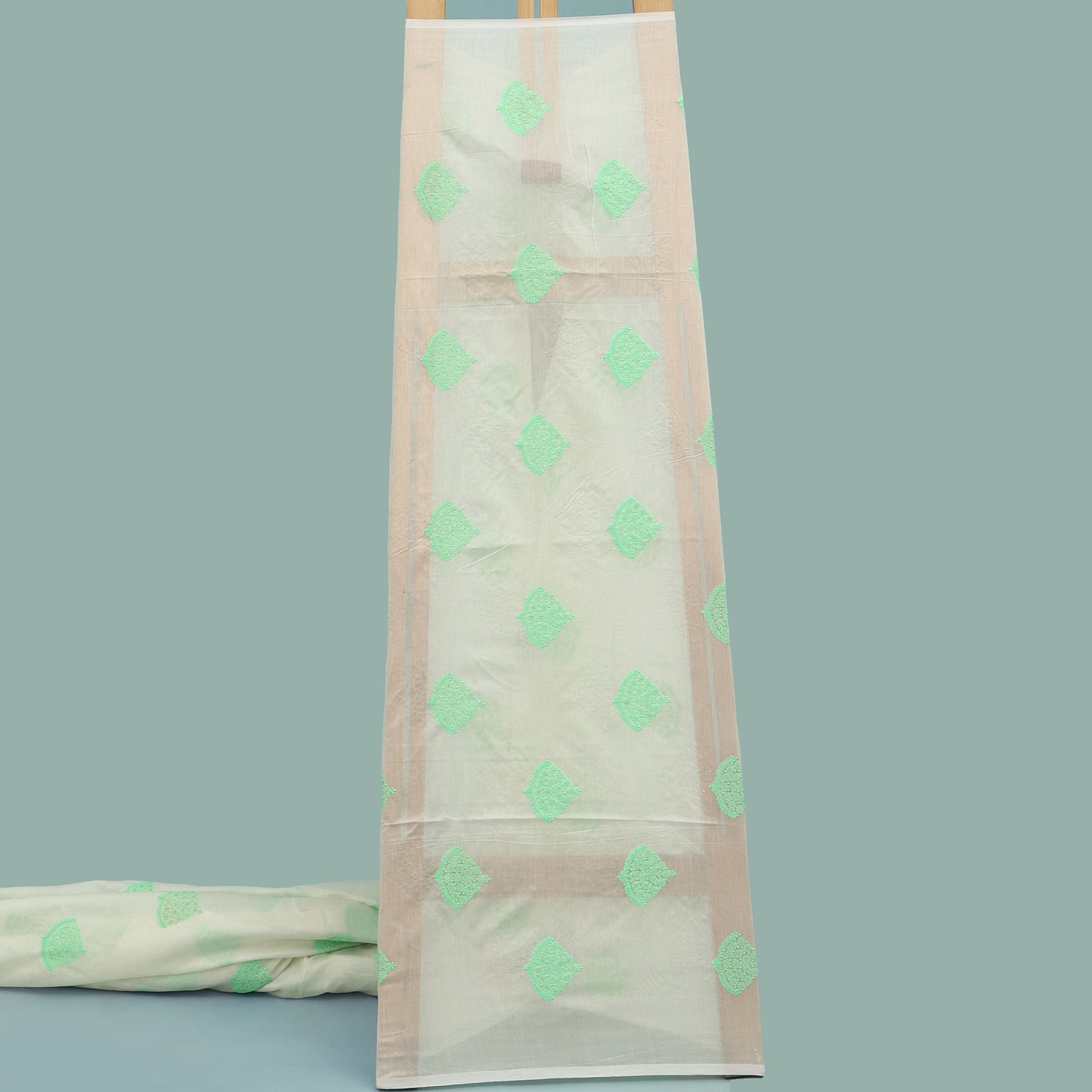 Chanderi Silk Embroidery Fabric