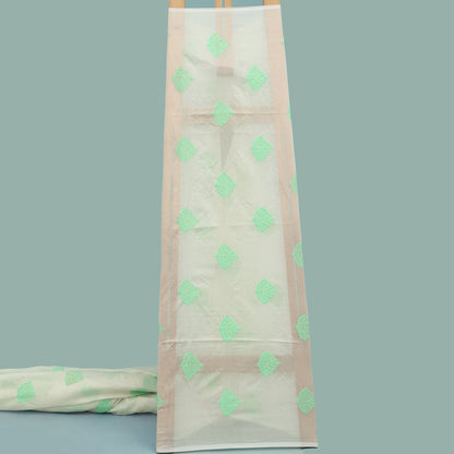 Chanderi Silk Embroidery Fabric