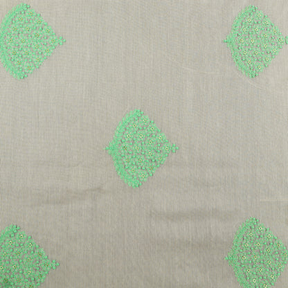 Chanderi Silk Embroidery Fabric