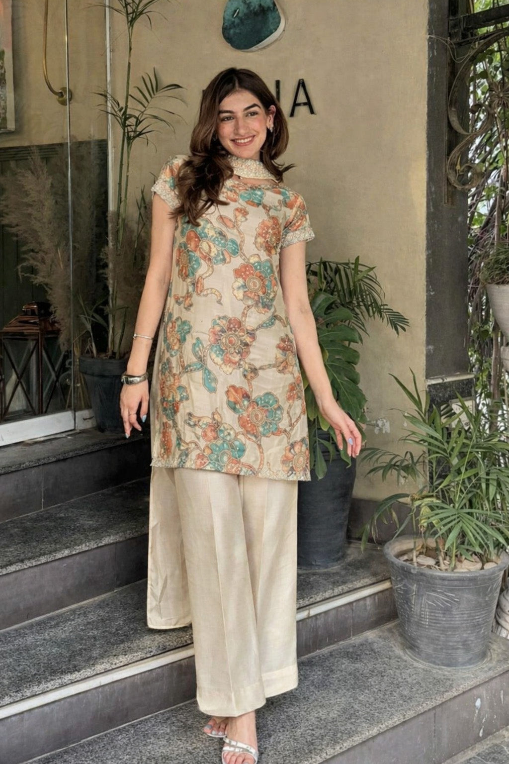 Floral Tissue Embroidery Fabric