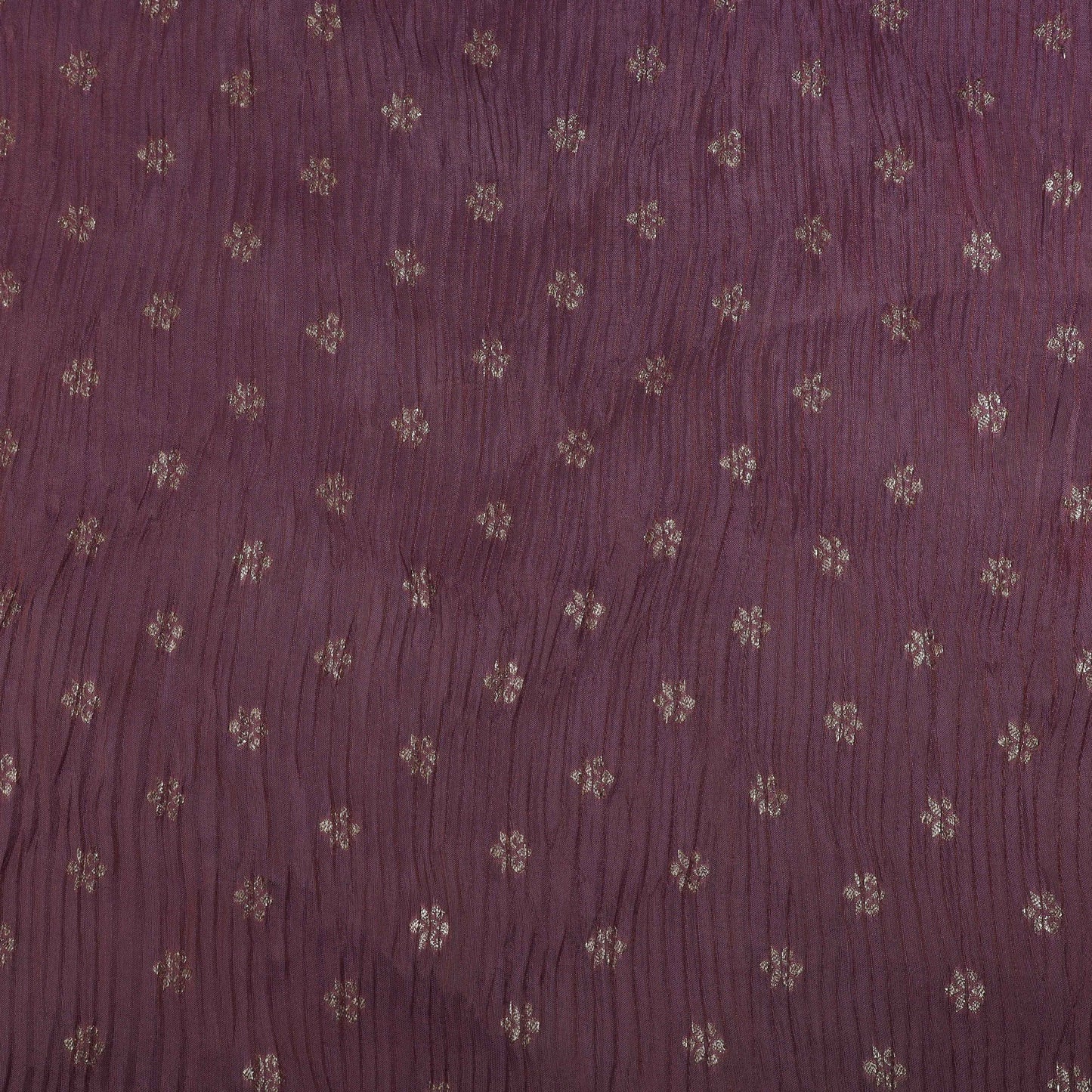 Rose Gold Color Crush Tissue Jacquard Fabric