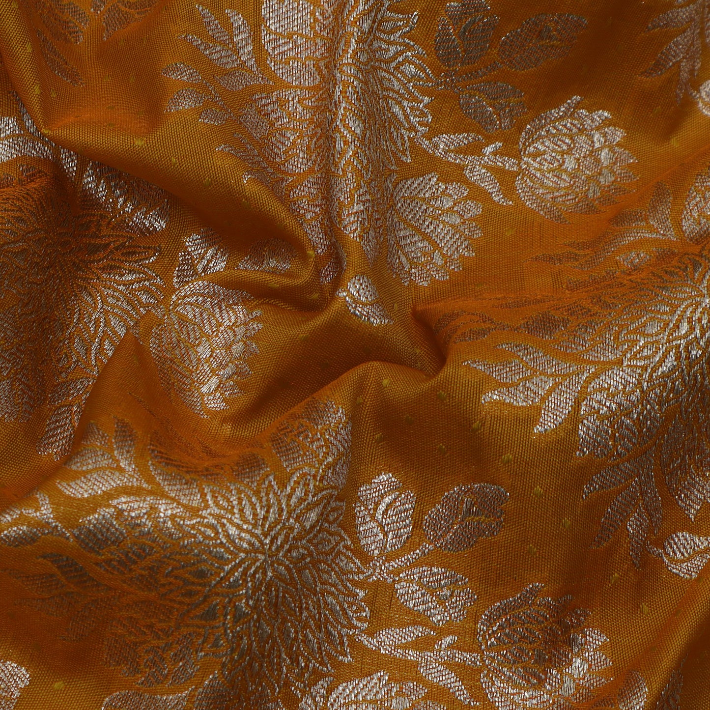 Mustard Color Brocade Fabric