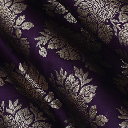 Purple Color Brocade Fabric