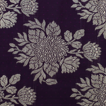 Purple Color Brocade Fabric