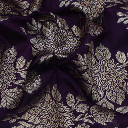 Purple Color Brocade Fabric