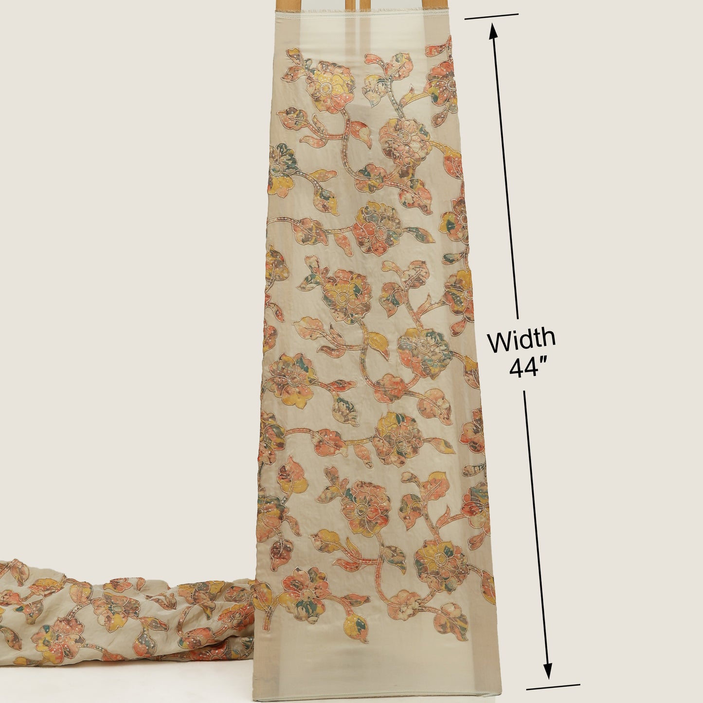 Floral Tissue Embroidery Fabric