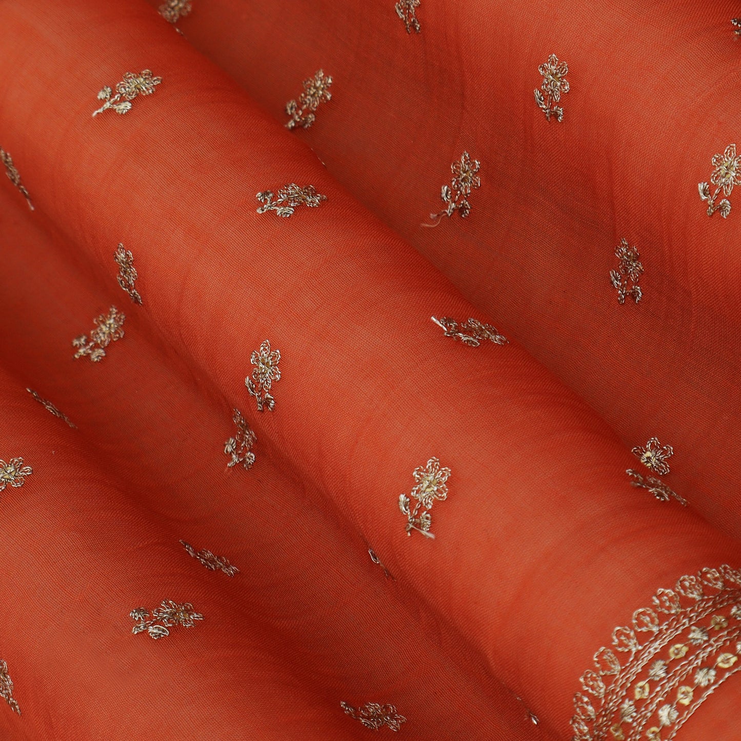 Chanderi Embroidery Fabric