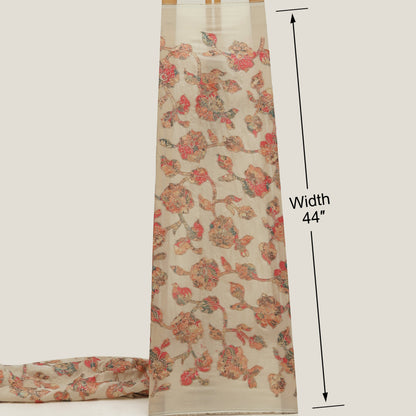 Floral Tissue Embroidery Fabric