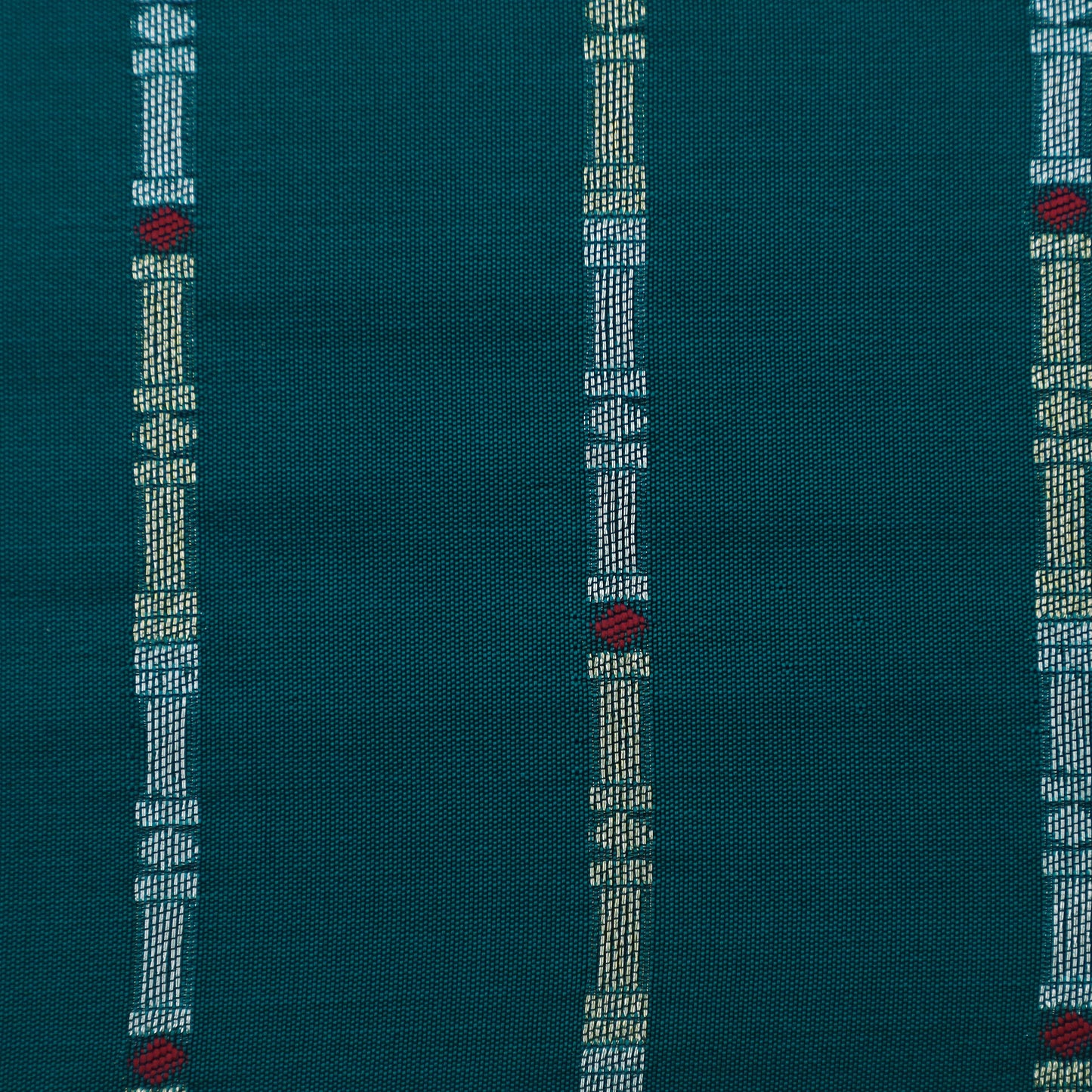 Teal Blue Color Brocade Fabric