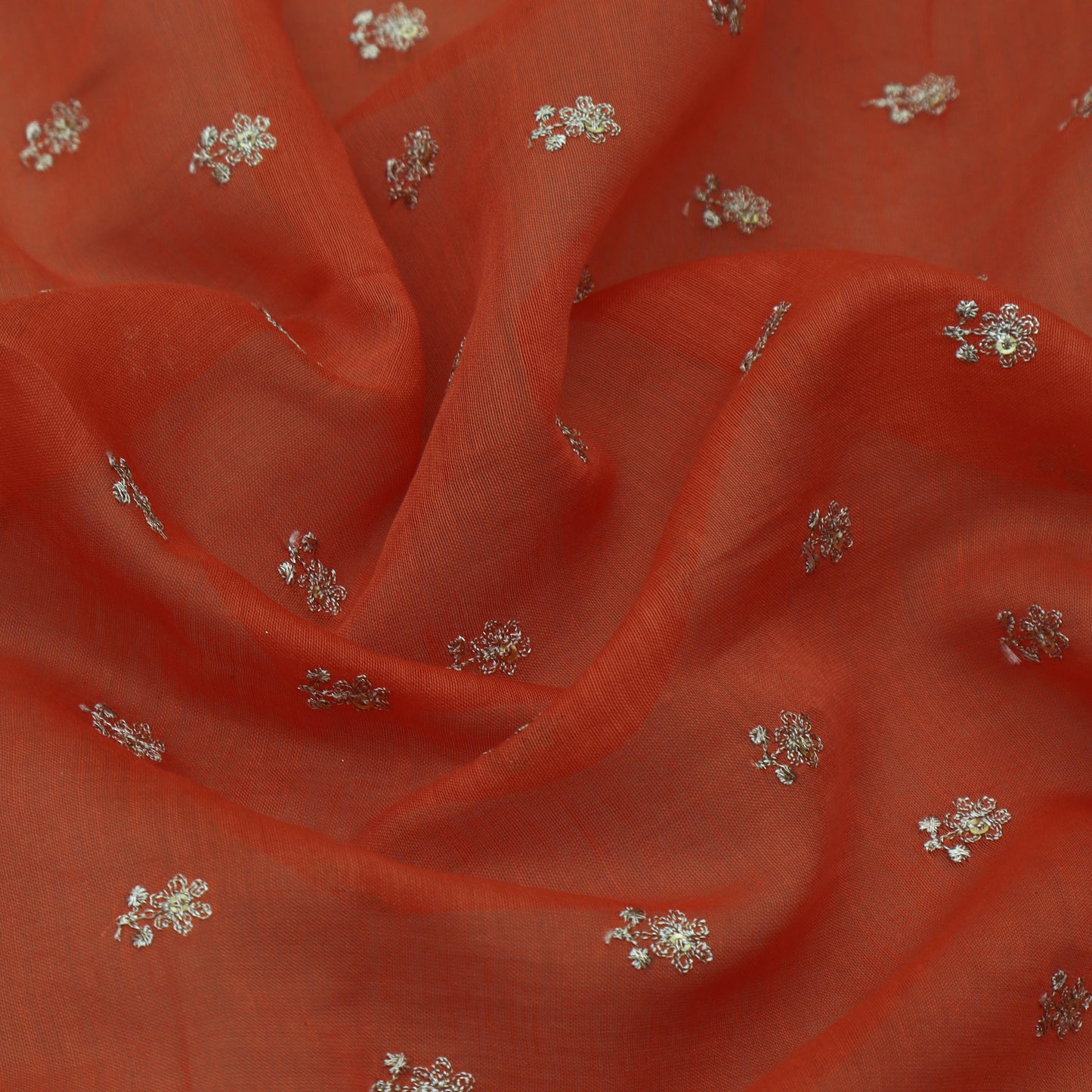 Chanderi Embroidery Fabric