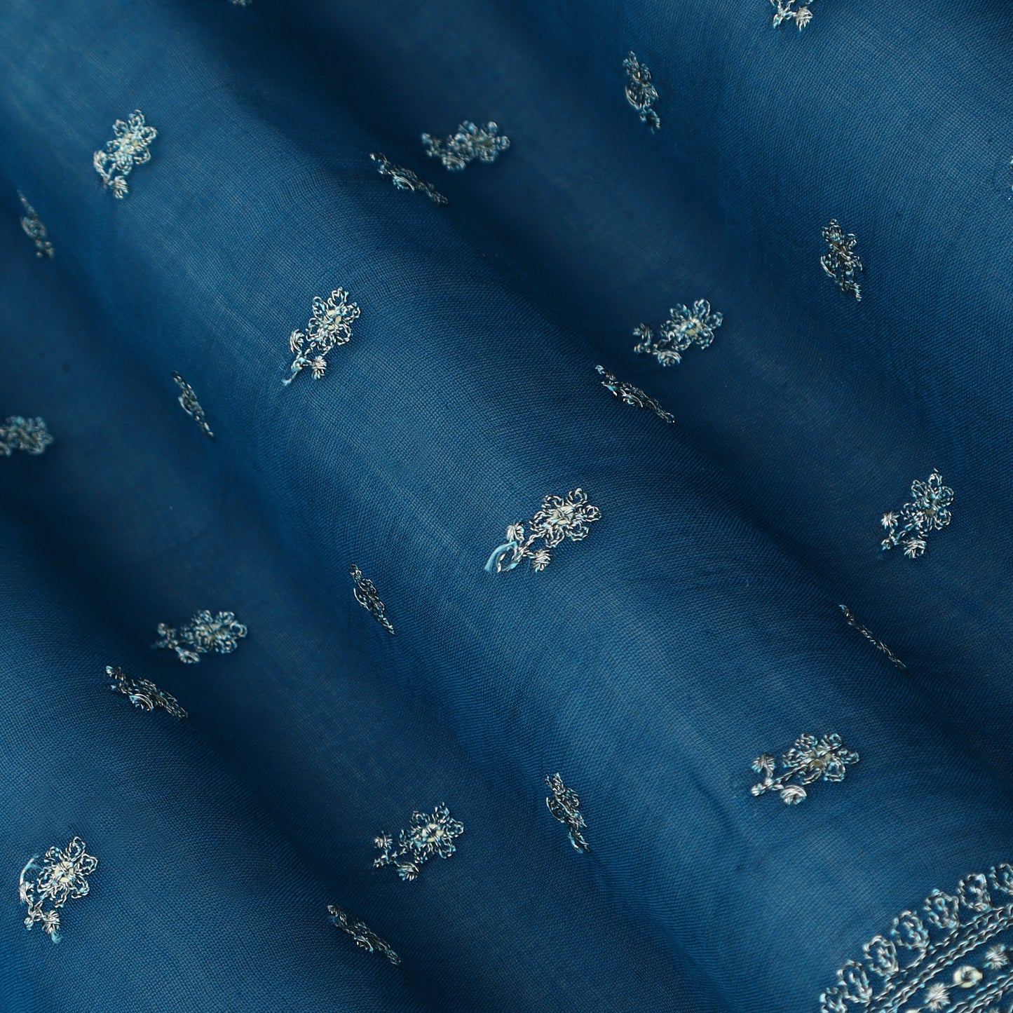 Chanderi Embroidery Fabric