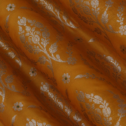 Mustard Color Brocade Fabric