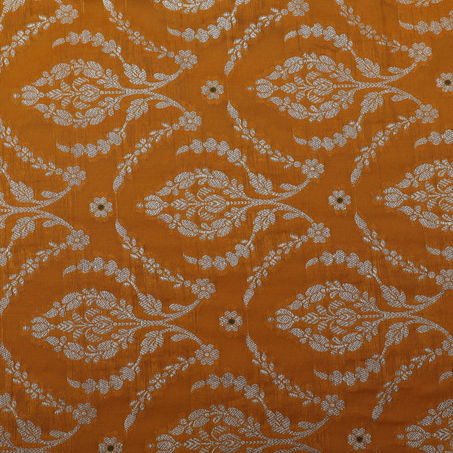 Mustard Color Brocade Fabric