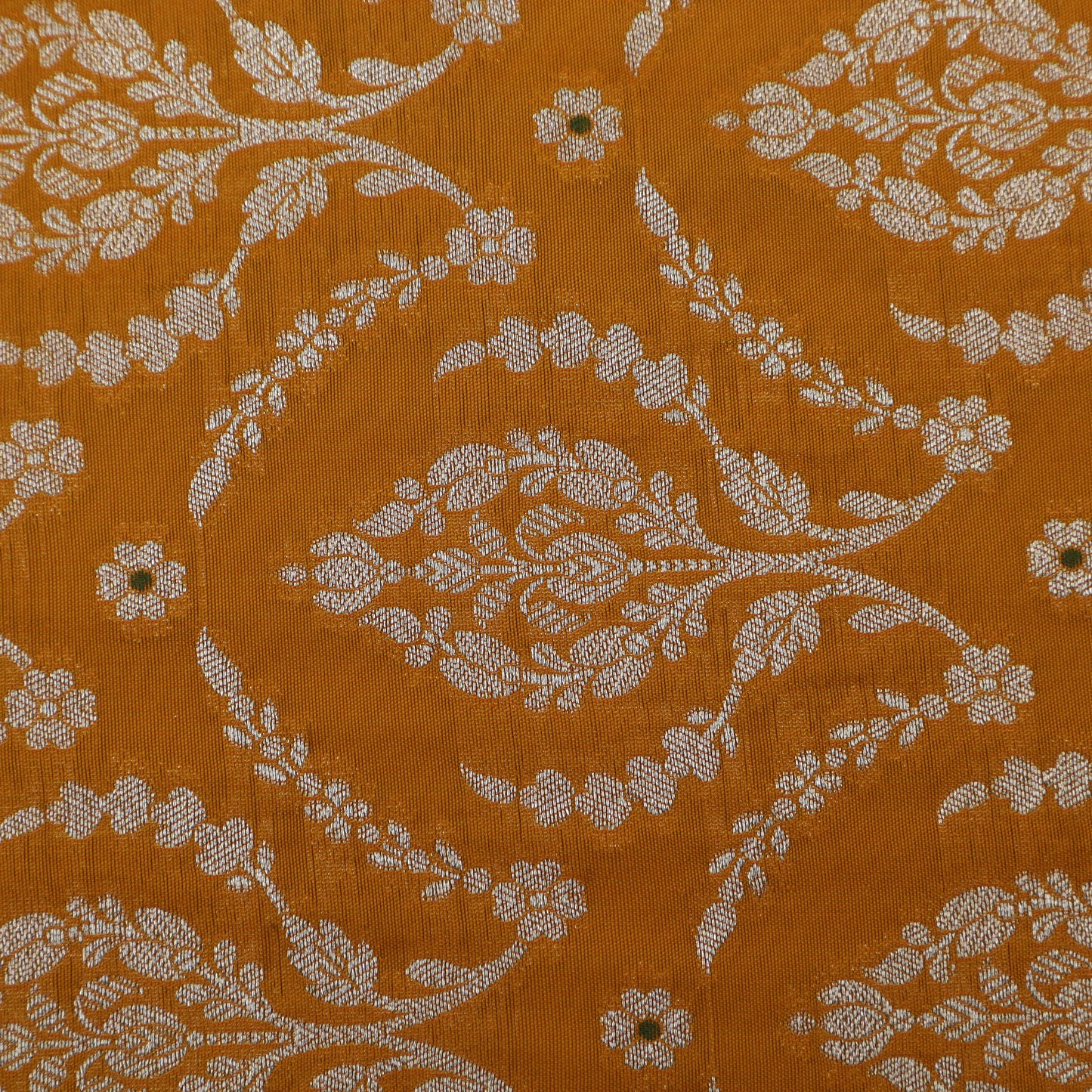 Mustard Color Brocade Fabric