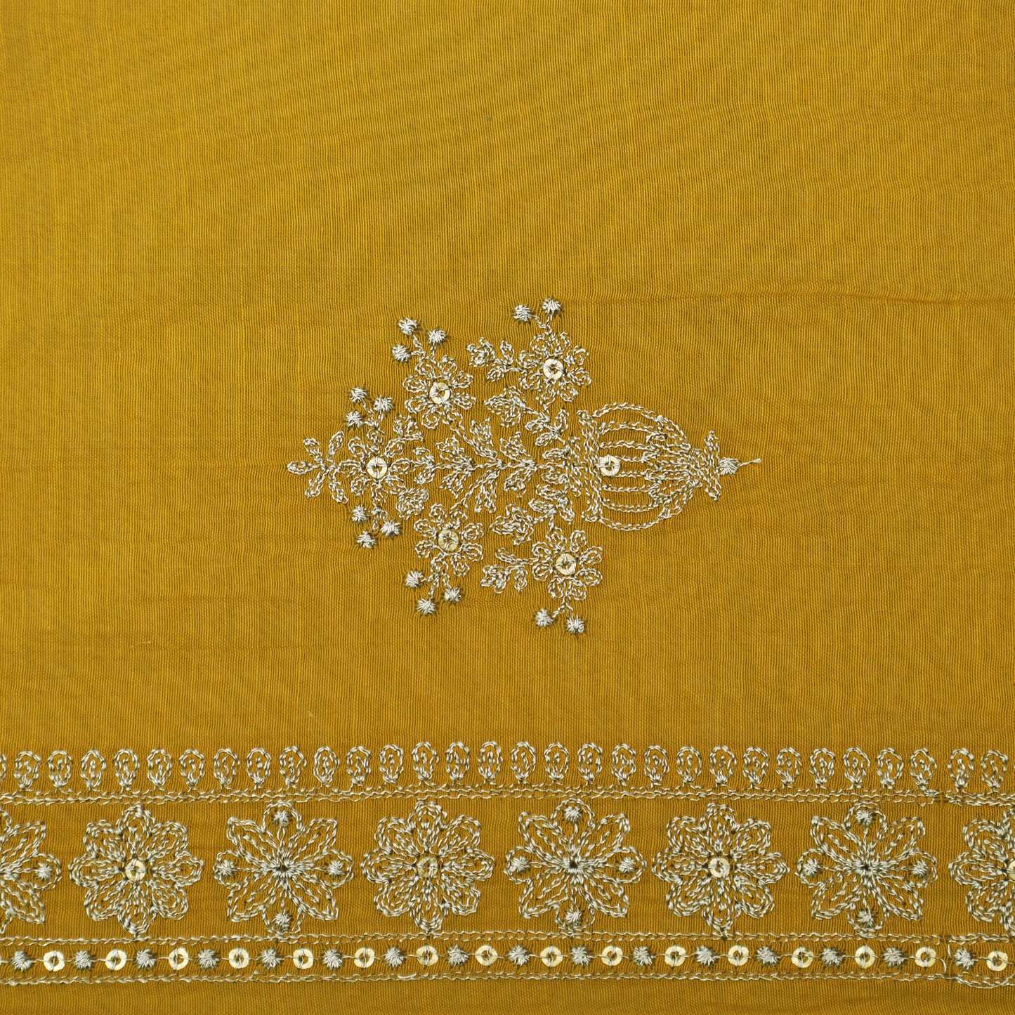 Chanderi Embroidery Fabric