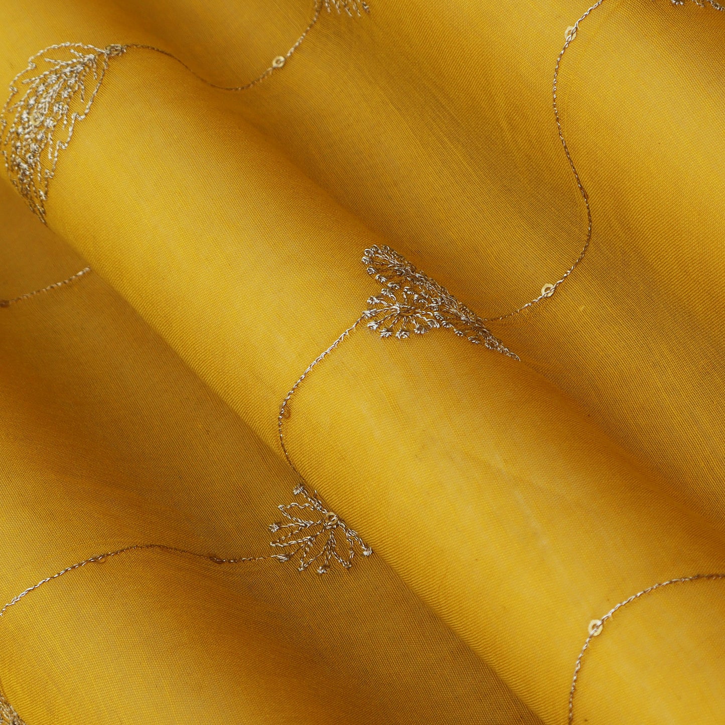 Chanderi Embroidery Fabric