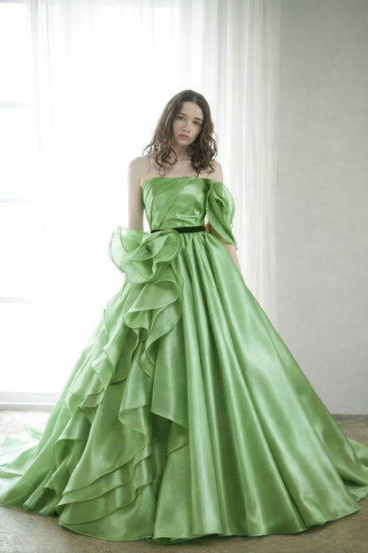 Shimmer Satin Organza Fabric