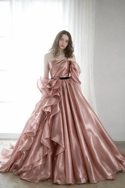 Shimmer Satin Organza Fabric