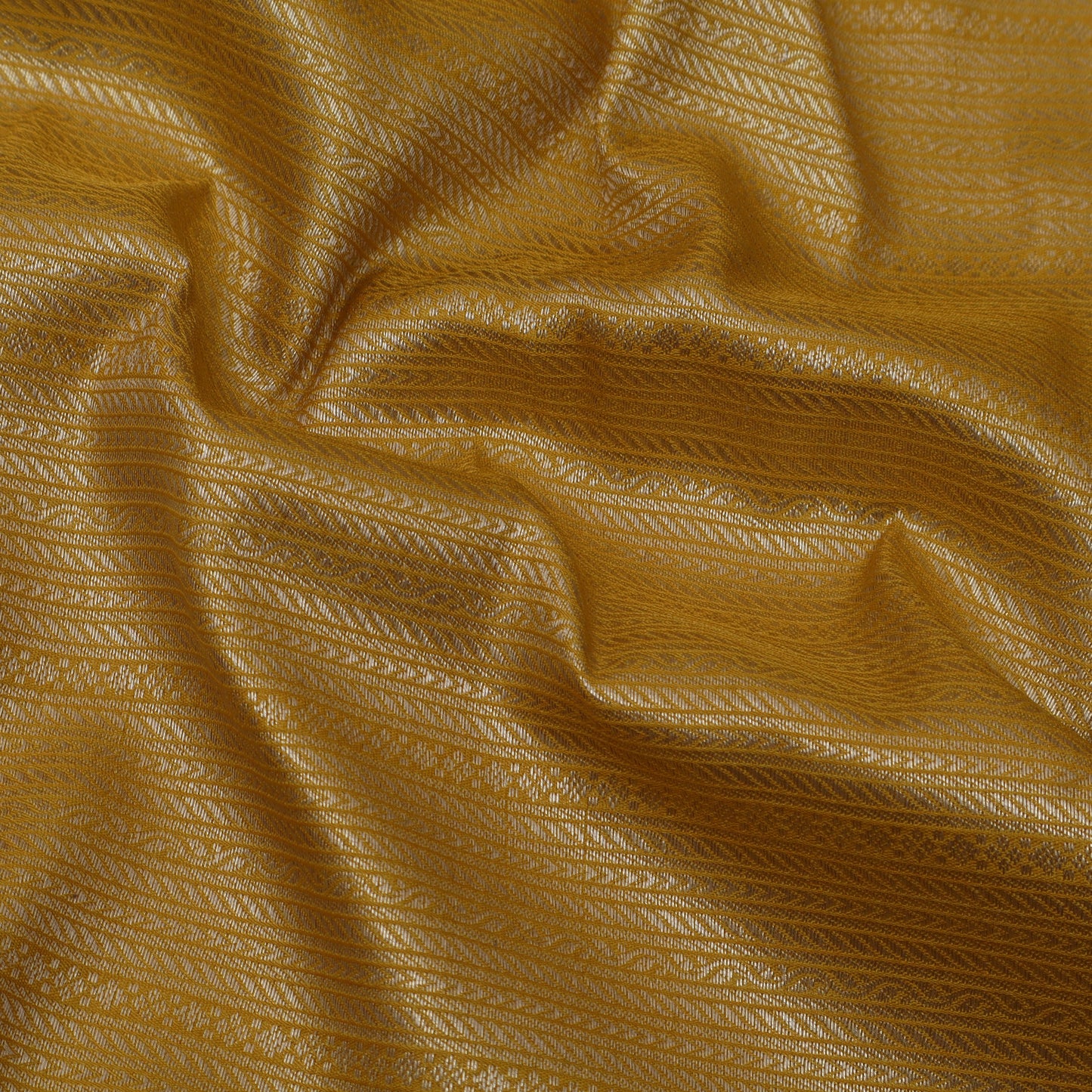 Mustard Color Brocade Fabric