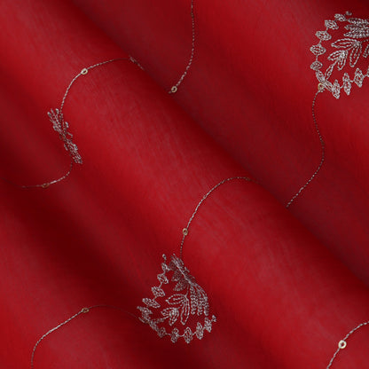 Chanderi Embroidery Fabric