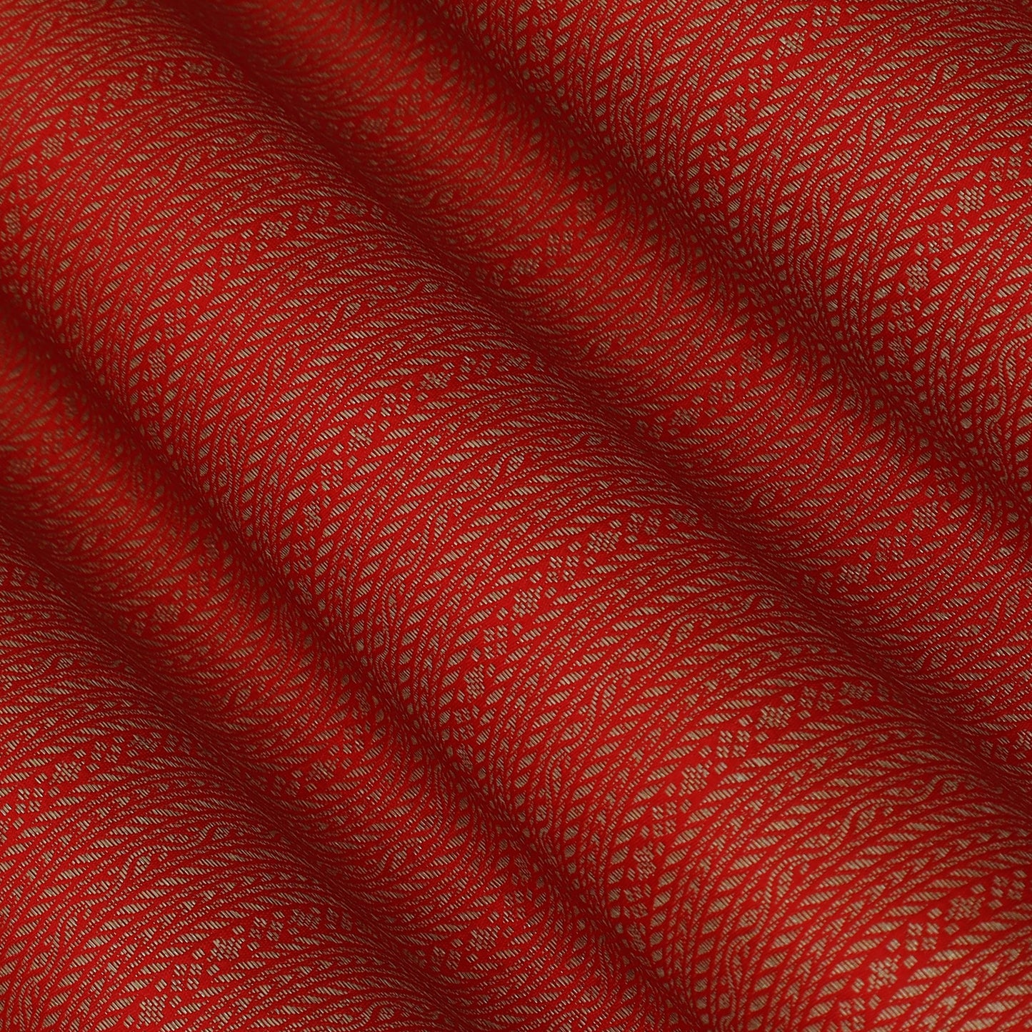 Red Color Brocade Fabric