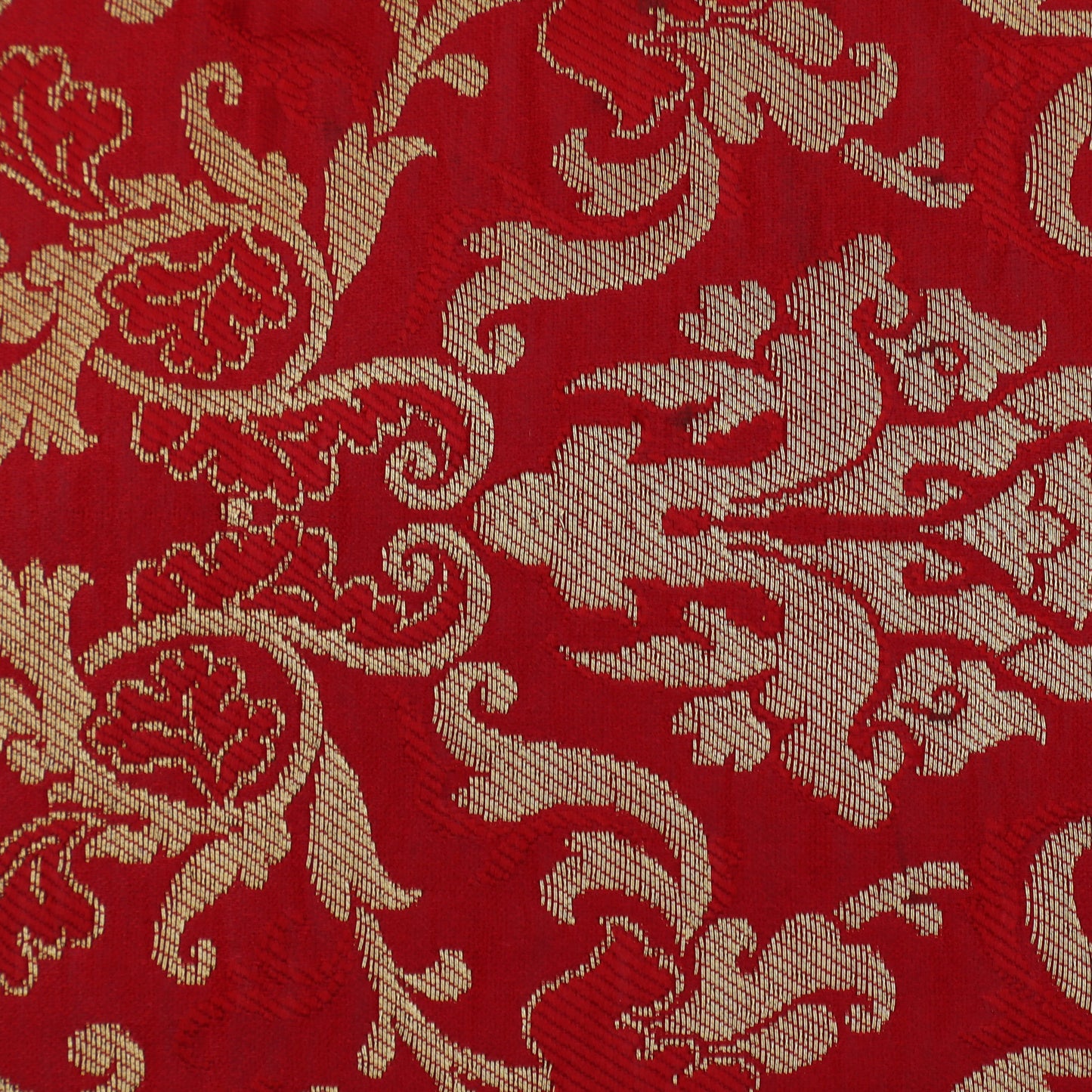 Red Color Brocade Fabric