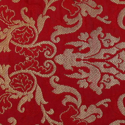 Red Color Brocade Fabric