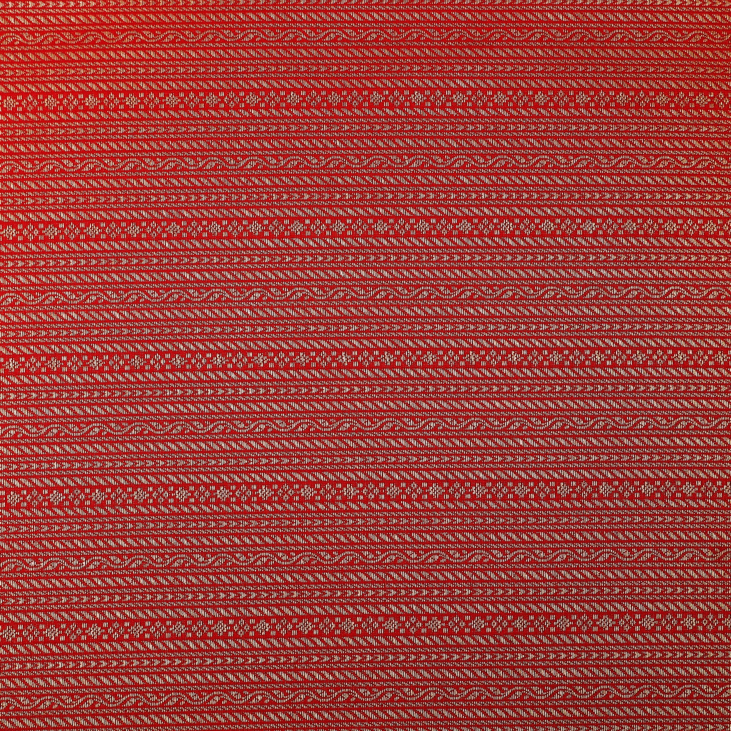 Red Color Brocade Fabric