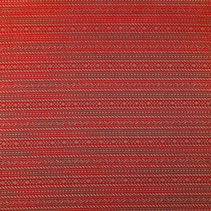 Red Color Brocade Fabric